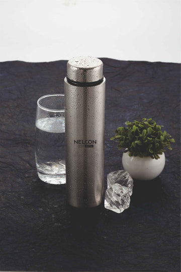 Nelcon Slim water bottle stainless steel, 500ml