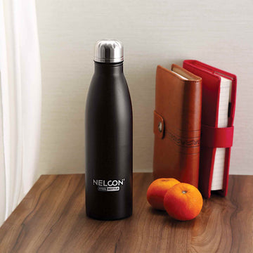 Nelcon Cola black botfly water bottle stainless steel, 750ml