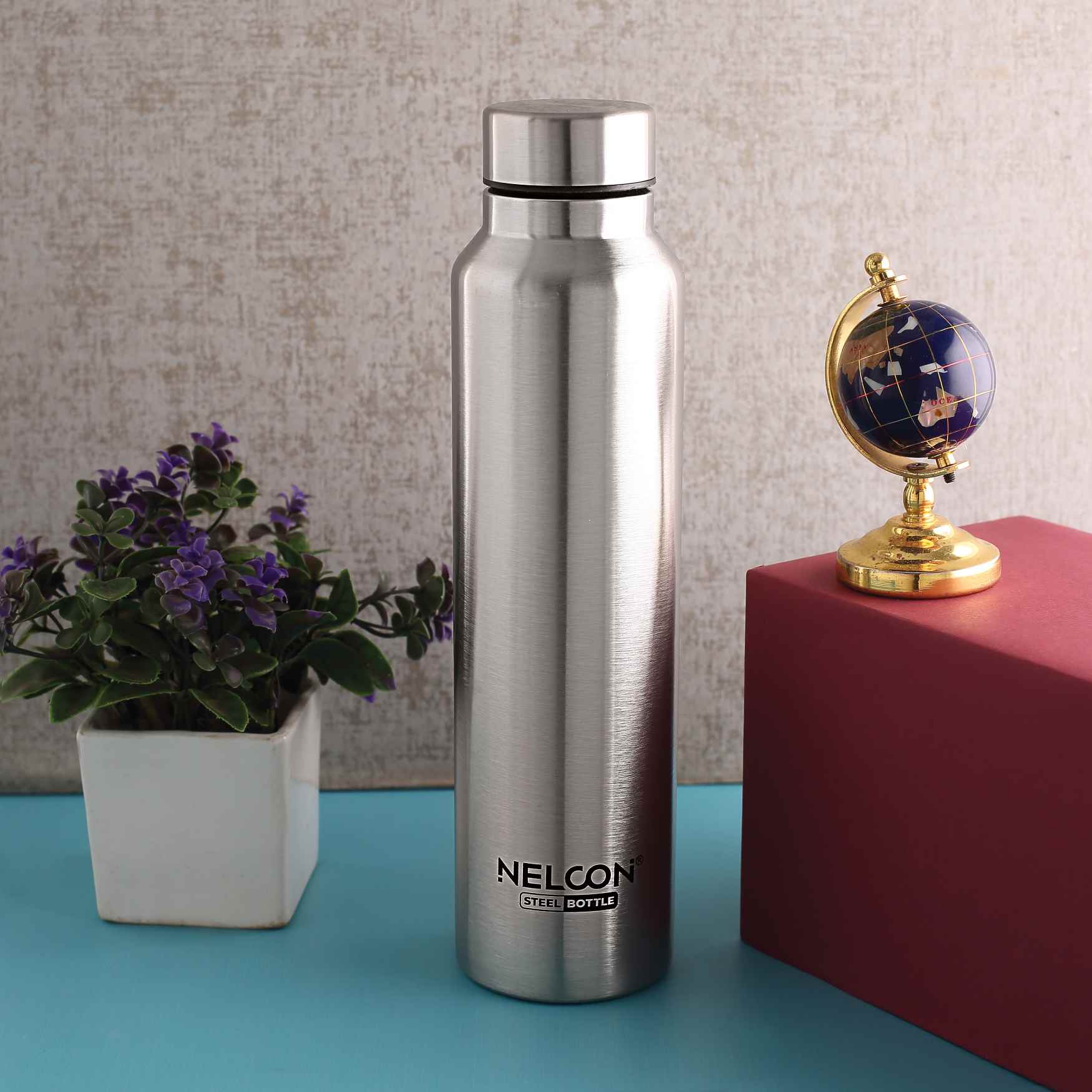Nelcon Dew water bottle stainless steel, 1000ml