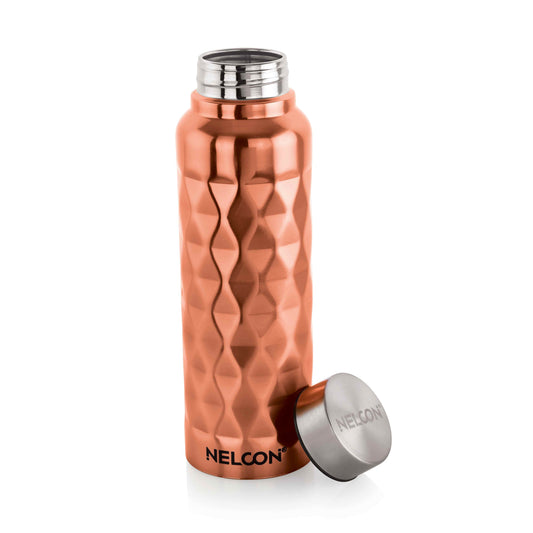 Nelcon Frozen bronze water bottle stainless steel, 1000ml